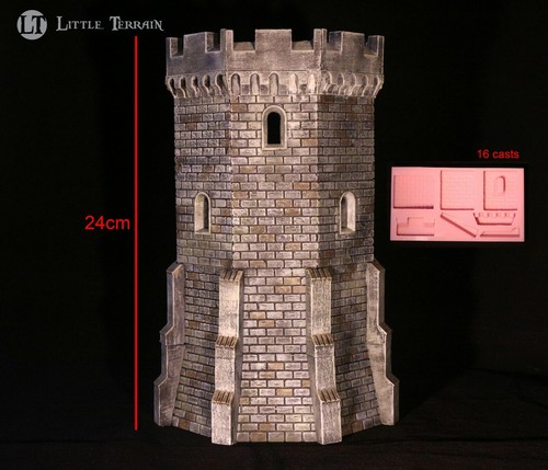 Octagon tower mould gaming - tower,
