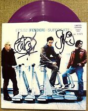 FEEDER - SUFFOCATE Hand Signed 7'' PURPLE VINYL RECORD AUTOGRAPHED 