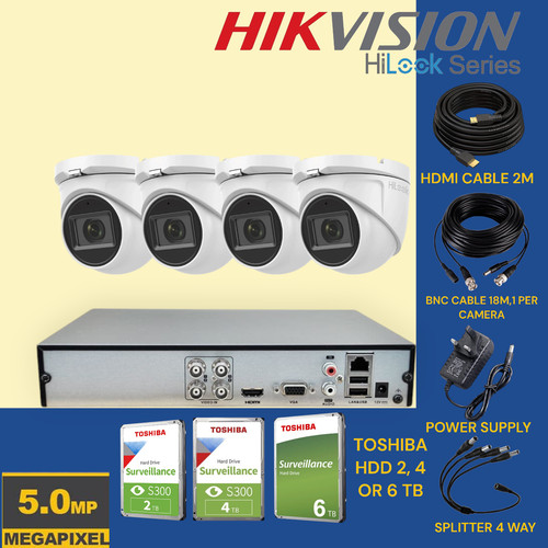 Hikvision hilook 4ch cctv - hilook,