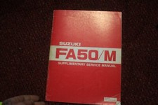 1980 SUZUKI FA50 FA50M SUPPLEMENTARY SERVICE MANUAL