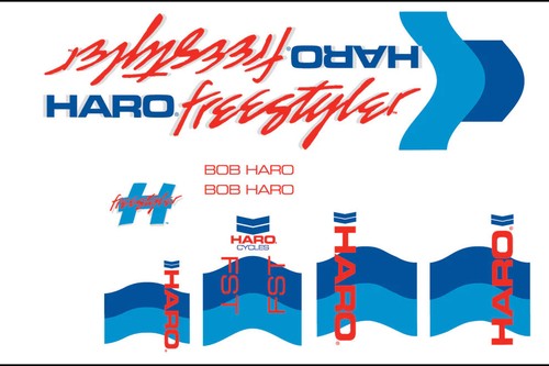 1985 haro fst decal set - 1985, on