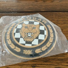 Jaguar Metal GROWLER Circular Painted Racing Plaque Sign Garage ]Man Cave Shed,