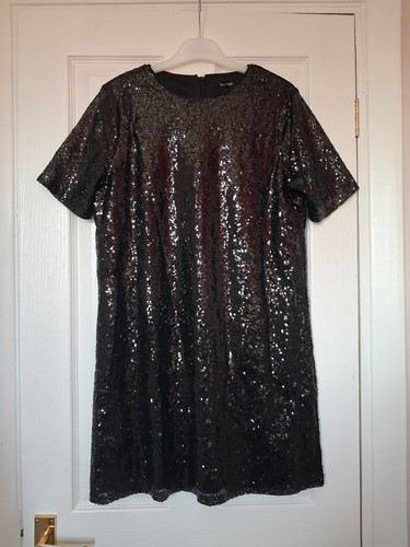 Boohoo black sequin - , short