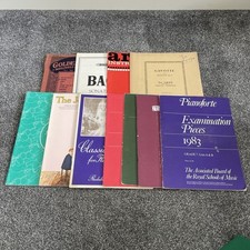 Piano Flute Books Bundle x 11 Oboe Sheet Music & Music Pianoforte Vintage