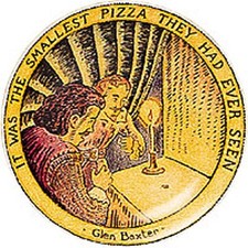 GLEN BAXTER PLATE - 'IT WAS