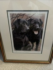 Nigel Hemming, Ready for Collection, Black Labradors, Ltd Edition Print