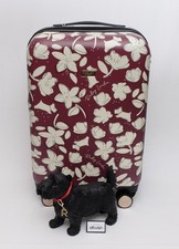 RADLEY BEAUTIFUL STYLISH THRIFT FLORAL DARK CHERRY RED CABIN SUITCASE LUGGAGE