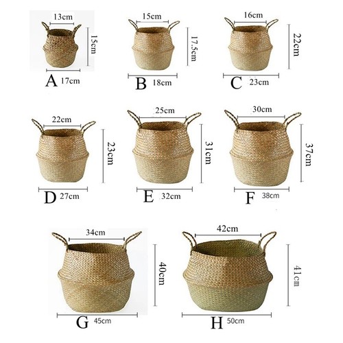 Seagrass woven basket - seagrass,