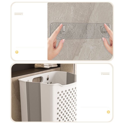 Plastic foldable wall basket - plastic,