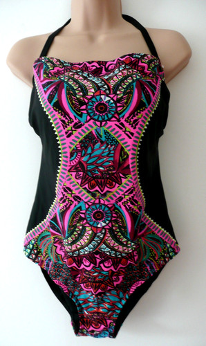 Size bright neon pink black - size,