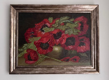Vintage Belgium oil painting