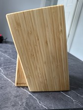 DENBY Bamboo Bristle/Wooden Knife Storage Block 
