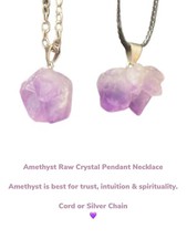Amethyst Crystal Pendant Raw