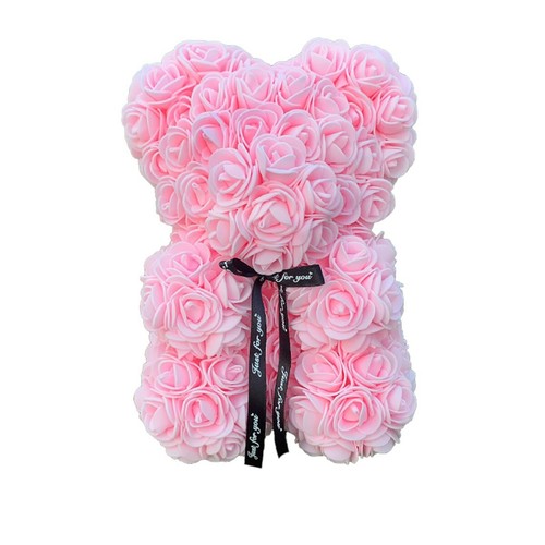 Artificial rose teddy bear - artificial,