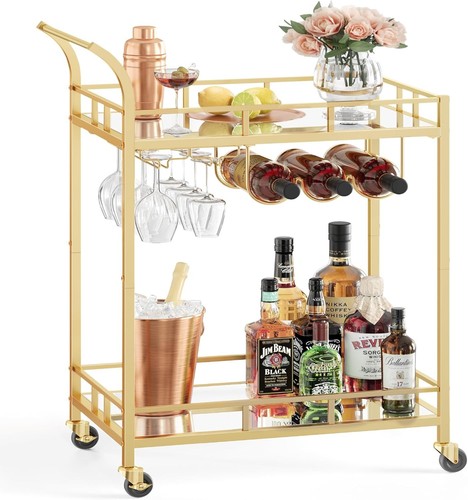 Tier drinks trolley gold - trolley,,