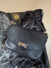 Aspinal black pebbled leather