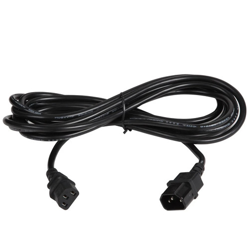 Black iec light extension - black,
