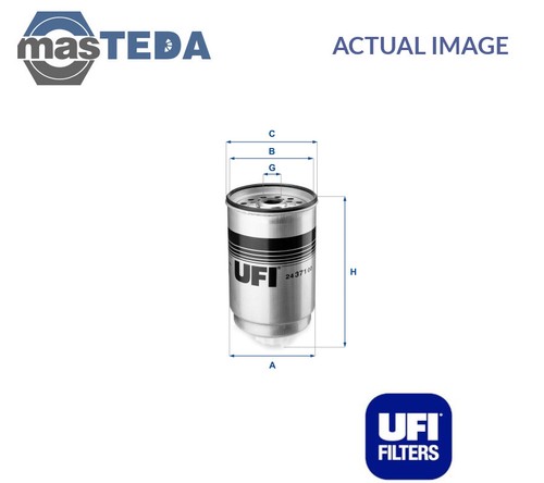 2437100 engine fuel - filter, ufi
