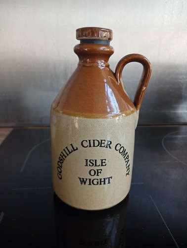 Earthenware cider bottle - earthenware,
