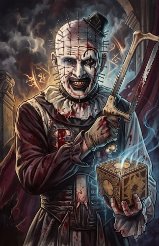 Pinhead hellraiser puzzle - puzzle, box