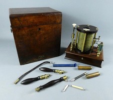 Antique Horne & Co Electro Galvanic Therapy Machine c1850 Victorian Medical