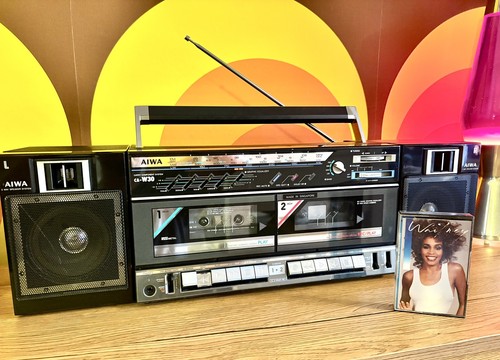 Vintage aiwa boombox - boombox, ca-w30