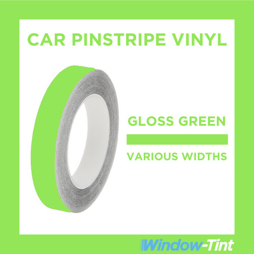 Green gloss pin stripe roll - gloss,
