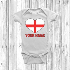 Personalised England Flag Baby