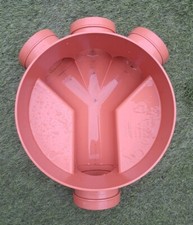 Osma Wavin Drain Drainage 110mm D/S MB S/C BASE Double 45 Chamber Manhole 4D917