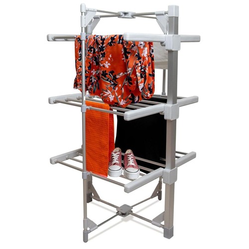 Tier heated clothes airer - heated,
