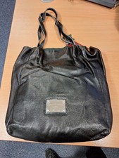 2 in 1 Black leather handbag