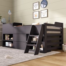 Kids Wooden Mid Sleeper Cabin