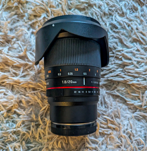 Samyang 20mm ed - 20mm, as