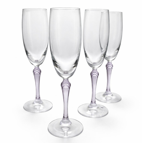 Vintage amethyst stem - 4x,