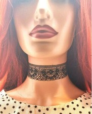  Ladies Choker Necklace Flower