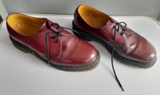 Dr. Martens 1461 Shoes Burgundy Cherry Red Oxblood Yellow Stitch Oxford - UK 9