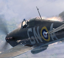 BATTLE OF BRITAIN HURRICANE MK1 ACE NICOLSON VC LIMITED EDITION SIGNED PRINT