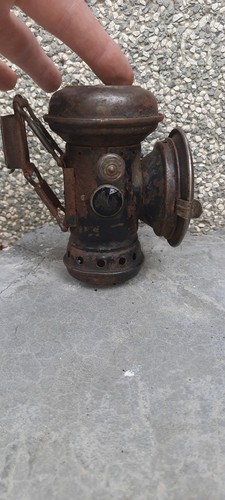 Old bicycle lamp - old,
