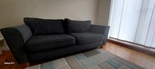 ?️Dark Grey 3-Seater Sofa - Great Condition + Cushions Included