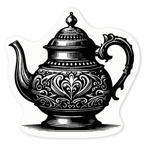 Fancy teapot clear - teapot',