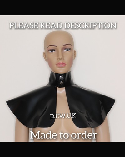 Latex rubber short cape - short,