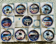 Titanic Collectors Plate Bundle By Bradford Exchange ‘Queen Of The Ocean’ *Boxed