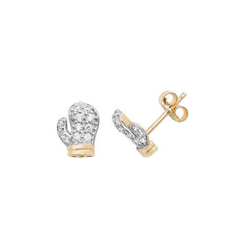 Boxing glove stud 9ct gold - boxing,