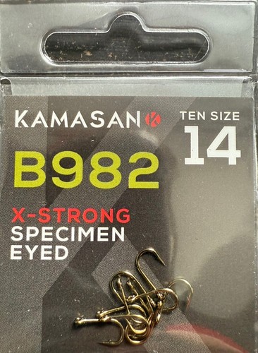 Kamasan b982 eyed barbed hooks - eyed,