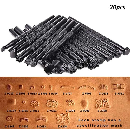 Leather stamps tools working - leather,
