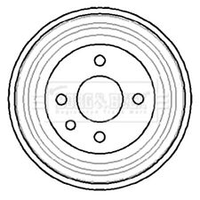 2x Brake Drums (Pair) For