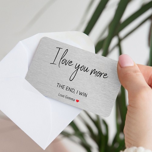 Personalised metal wallet - personalised,