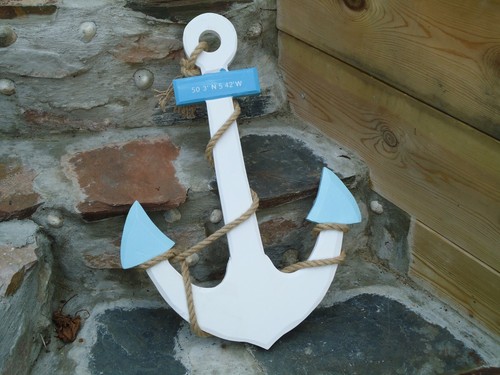 Large ships anchor with rope - ships,
