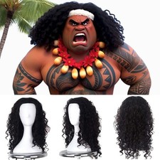 Cosplay Moana Maui Curly Hair
