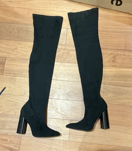 Womens black ribbed - black, knit